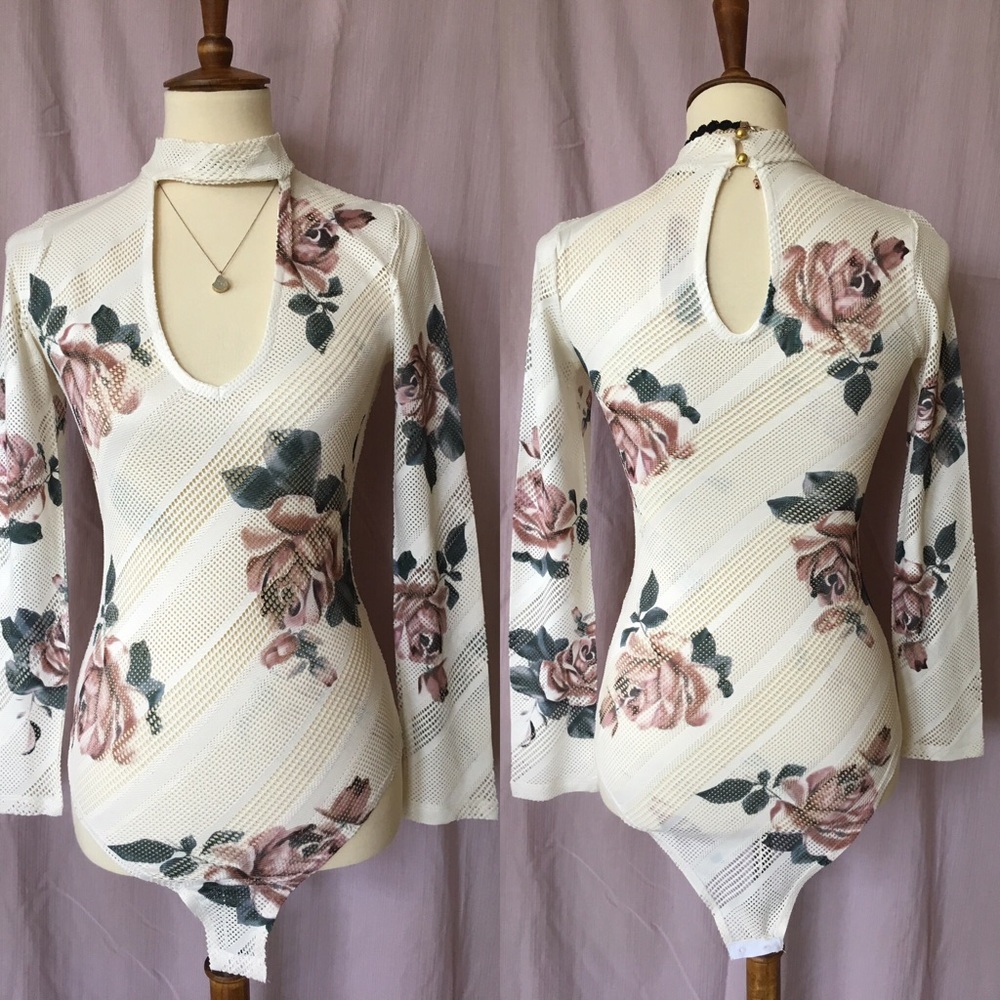 Charlotte Russe Floral Body Suit